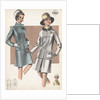 Models wearing suits and hats by Anonymous