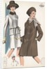 Models wearing suit and coat by Anonymous