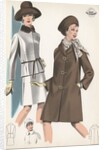 Models wearing suit and coat by Anonymous