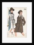 Models wearing suit and coat by Anonymous