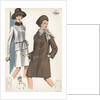 Models wearing suit and coat by Anonymous