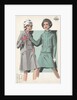 Models wearing coat and suit by Anonymous