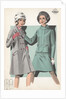 Models wearing coat and suit by Anonymous