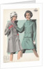 Models wearing coat and suit by Anonymous