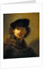Self-Portrait with Velvet Beret by Rembrandt Harmensz van Rijn