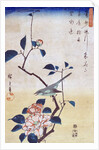 Tsubaki ni Uguisu (Camellia and Bush Warbler) by Utagawa Hiroshige
