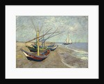 Fishing Boats on the Beach at Les Saintes-Maries-de-la-Mer by Vincent Van Gogh