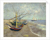 Fishing Boats on the Beach at Les Saintes-Maries-de-la-Mer by Vincent Van Gogh