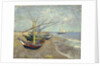Fishing Boats on the Beach at Les Saintes-Maries-de-la-Mer by Vincent Van Gogh