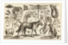 A Wolf, with a Sheep, a Dog and various flowers and insects by Wenceslas Hollar