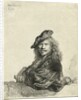 Self-Portrait Leaning on a Sill by Rembrandt Harmensz van Rijn