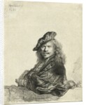 Self-Portrait Leaning on a Sill by Rembrandt Harmensz van Rijn