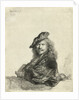 Self-Portrait Leaning on a Sill by Rembrandt Harmensz van Rijn
