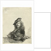 Self-Portrait Leaning on a Sill by Rembrandt Harmensz van Rijn