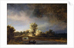 The Stone Bridge by Rembrandt Harmensz van Rijn