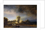 The Stone Bridge by Rembrandt Harmensz van Rijn