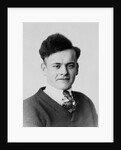 Young man smiles in a formal portrait, ca. 1920 by Anonymous