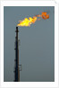 Oil Refinery Gas Flare at Aruba by Anonymous
