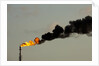 Flames and smoke billow from natural gas flare at Valero Oil Refinery by Anonymous