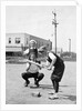 Boys play baseball in a sandlot, ca. 1923 by Anonymous