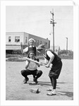 Boys play baseball in a sandlot, ca. 1923 by Anonymous
