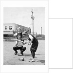 Boys play baseball in a sandlot, ca. 1923 by Anonymous