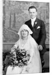 Wedding portrait of young couple, ca. 1924 by Anonymous