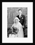 Wedding portrait of young couple, ca. 1924 by Anonymous
