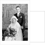 Wedding portrait of young couple, ca. 1924 by Anonymous