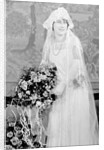 Bride in her wedding gown, ca. 1924 by Anonymous