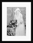 Bride in her wedding gown, ca. 1924 by Anonymous