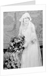 Bride in her wedding gown, ca. 1924 by Anonymous