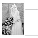 Bride in her wedding gown, ca. 1924 by Anonymous
