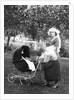 Mother to be with stroller at baby shower, ca. 1924 by Anonymous