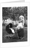 Mother to be with stroller at baby shower, ca. 1924 by Anonymous