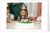 Grumpy boy at fifth birthday party, ca. 1957 by Anonymous