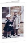 Brother and sister dressed up for Easter Mass, ca. 1957 by Anonymous