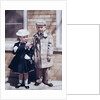 Brother and sister dressed up for Easter Mass, ca. 1957 by Anonymous