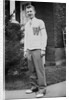 High school boy wearing his varsity sweater, ca. 1945 by Anonymous