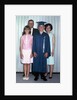 Eighth grade graduate with parents and sister, ca. 1967 by Anonymous