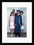Eighth grade graduate with parents and sister, ca. 1967 by Anonymous