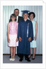 Eighth grade graduate with parents and sister, ca. 1967 by Anonymous
