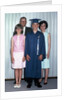 Eighth grade graduate with parents and sister, ca. 1967 by Anonymous