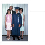 Eighth grade graduate with parents and sister, ca. 1967 by Anonymous