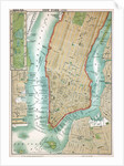 Map of lower Manhattan and Central Park by Anonymous