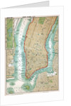 Map of lower Manhattan and Central Park by Anonymous