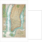 Map of lower Manhattan and Central Park by Anonymous
