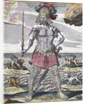 Colossus holding scepter by Anonymous