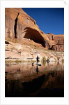 Stand-up paddleboarding on Lake Powell, Utah by Anonymous