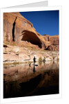 Stand-up paddleboarding on Lake Powell, Utah by Anonymous